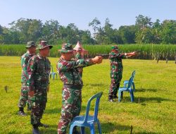 Pertahanankan Kemampuan Menembak, Kodim 0822 Bondowoso Gelar Latbak Jatri