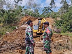 Semangat Gotong Royong Masyarakat di TMMD Kodim 0422/Lampung Barat