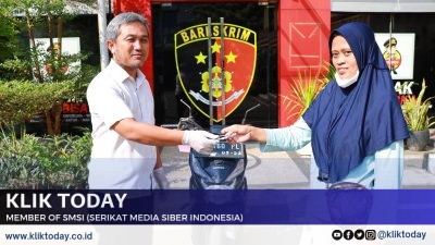 Hati Riang Seorang Emak saat Motornya yang Hilang Ditemukan dan Dikembalikan Polres Tanjungperak