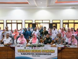 Kasdim 0822 Bondowoso Hadiri Evaluasi Kinerja Penurunan Stunting Jawa Timur 2024