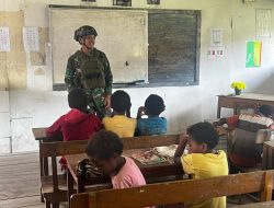 Satgas Buaya Putih Bantu Peduli Pendidikan Pedalaman Papua