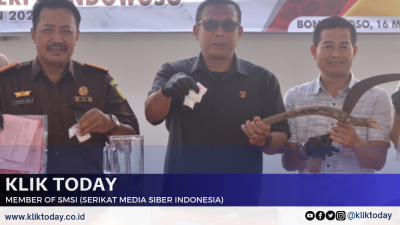Kodim 0822 Bondowoso Hadiri Pemusnahan BB di Kejaksaan Negeri, Pil Logo Y yang Terbanyak