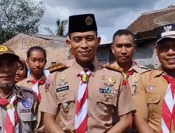 Dansatgas TMMD Kodim 0422/Lampung Barat buka Perkemahan Saka Wira Kartika.