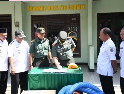 Dukung Ketahanan Pangan, Kodim 0822 Bondowoso Serahkan Pompa Air Brigade Alsintan