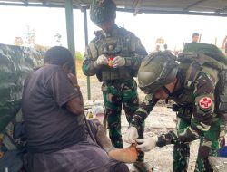 Respon Cepat Dari Satgas Yonif 432 Berikan Bantuan pada Warga Papua