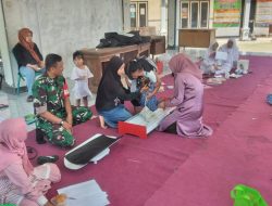 Dampingi Kegiatan Posyandu Balita, Babinsa Harap Ibu-Ibu Fokus Masalah Kesehatan Anak