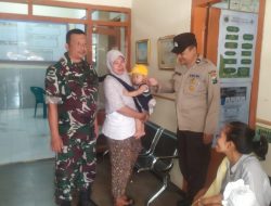 Sinergitas Babinsa bersama Bhabinkamtibmas Dukung Penuh Posyandu Balita