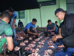 Semangat Berbagi Pada Hari Raya Idul Adha 1445 H, Ksatria Tri Dharma Bagikan Daging Kurban untuk Masyarakat