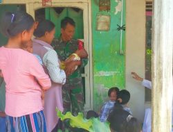 Wujudkan Balita Sehat, Babinsa Kodim 0822 Bondowoso Dampingi Posyandu