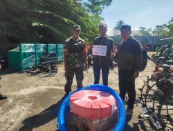 Babinsa Dampingi Penyerahan Bantuan Alsintan Oleh Kementan kepada Petani