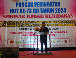 Peran Bidan Sangat Dibutuhkan, Berikut Pesan Pentingnya PJ Bupati Bondowoso di HUT IBI