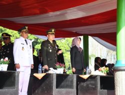 Dandim 0822 juga Prajurit Jajaran Hadiri Upacara dan Syukuran HUT Bhayangkara Ke-78