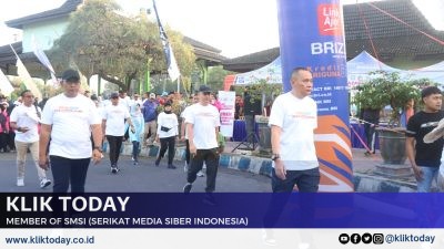 Dandim 0822 Bondowoso Ikuti Jalan Sehat di HUT Bhayangkara ke-78