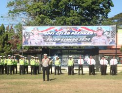 Polres Bondowoso Melaksanakan Apel Gelar Pasukan Ops Patuh Semeru 2024