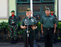 Dandim 0822 Bondowoso Pimpin Upacara Bendera Bulanan Sekaligus Membacakan Amanat Panglima TNI
