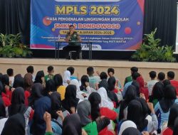 Babinsa Dabasah dan Badean Dampingi Danramil dalam Kegiatan MPLS di SMK Negeri 2 Bondowoso