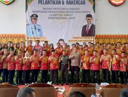 Letkol Inf Rinto Wijaya Menghadiri Acara Pelantikan Rekercab HIPMI Lampung Barat