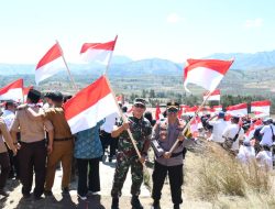 Kasdim 0822 Bondowoso Hadiri Pengibaran Bendera Merah Putih Serentak Rayakan HUT RI ke-79 di Bondowoso