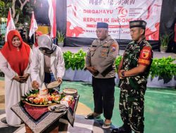 Babinsa Kelurahan Badean Hadiri Malam Tasyakuran HUT RI Ke-79