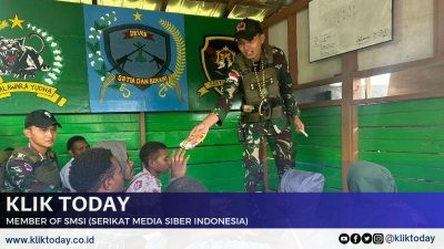 Prajurit Yonif 509 Kostrad Tanamkan Jiwa Persatuan dan Pancasila Lewat Bimbel di Intan Jaya