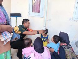Peran Aktif Babinsa Tegalampel Salurkan PMT Kepada Balita