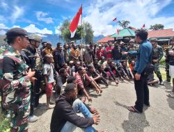 Masyarakat Intan Jaya Bersatu Dengan Satgas Yonif 509 Kostrad Usir Kelompok OPM Yang Coba Masuk Kampung