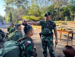 Yonif 330 Gelar Acara Tradisi Penyambutan, Sambut Kedatangan 12 Ksatria Muda Tri Dharma