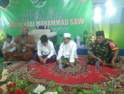 Babinsa 0822/01 Hadiri Pengajian Memperingati Maulid Nabi Muhammad SAW