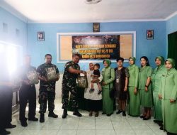 Koramil 0822/01 Hadir untuk Negeri Bakti Sosial Sembako untuk Anak Stunting di Bondowoso