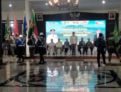 Kodim 0822 Bondowoso Ikut Kirab Pataka Memperingati Hari Jadi Provinsi Jawa Timur ke-79