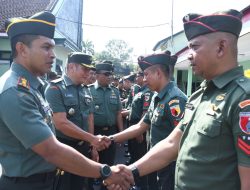 Kenaikan Pangkat Dandim Pimpin Upacara Pelantikan di Makodim 0822 Bondowoso