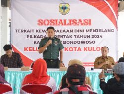 Kasdim 0822 Bondowoso Ajak Masyarakat Ciptakan Pemilukada Damai