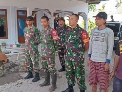 Danpos Jambesari dan Anggota Koramil Dampingi Pembangunan Tandon Air Bersih di Grujugan Lor