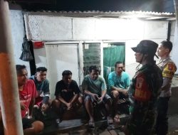 Patroli Gabungan Babinsa dan Bhabinkamtibmas Amankan Kecamatan Prajekan