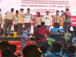 Kodim 0822 Ikuti Penutupan Perkemahan Pramuka Berkebutuhan Khusus Se-Jawa Timur di Bondowoso