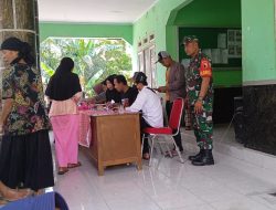 Bondowoso, Pendampingan Penyaluran Bantuan Pangan di Desa Pekauman, Babinsa Jadi Garda Terdepan