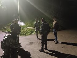 Antisipasi Gangguan Kamtibmas, Babinsa Koramil 0822/02 Curahdami Bondowoso Lakukan Patroli Gabungan