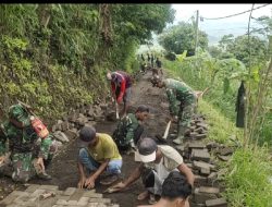 Babinsa Kodim 0822 Bondowoso Tetap Semangat Bekerja, Laksanakan Karya Bakti