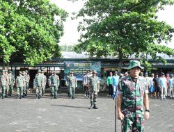 Kasdim 0822 Bondowoso Pimpin Karya Bakti Bersihkan Sentra Kuliner