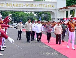 Presiden Prabowo Disambut Meriah di Pembukaan Apel Kasatwil Polri 2024