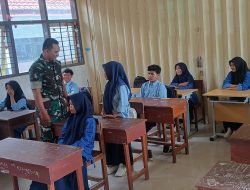 SERTU JAUHARI SOSIALISASIKAN PENERIMAAN PESERTA DIDIK BARU SMAN 5 TARUNA BRAWIJAYA