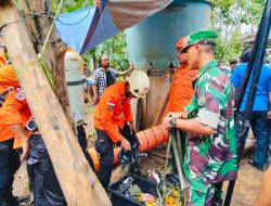 BABINSA KODIM 0822 SIGAP TANGANI INSIDEN WARGA MENINGGAL DI DALAM SUMUR