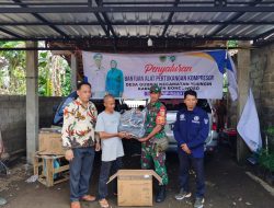 Tingkatkan Keterampilan Warga, Babinsa Desa Gubrih Dampingi Penyaluran Bantuan Alat Pertukangan