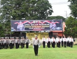 Polres Bondowoso apel kesiapan pengamanan Nataru tahun 2024