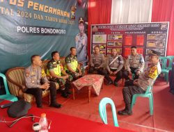 Sinergitas Kodim 0822 Bondowoso Pengamanan Pos Pantau Natal 2024 dan Tahun Baru 2025 di Pos Tapen Berjalan Lancar dan Aman