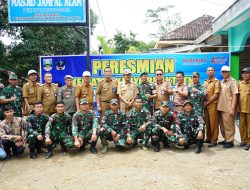 Dandim Letkol Inf Rinto Wijaya, S.A.P., M.I.Pol.,M.Han, Meresmikan Kegiatan Karya Bhakti TNI Pembangunan Saluran Air Bersih