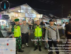 Babinsa Koramil 0822/08 Grujugan Amankan Kegiatan Do’a Bersama Menyambut Tahun Baru 2025