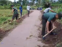 Sinergi TNI dan Warga di Bondowoso: Babinsa Dadapan Sukses Pimpin Kerja Bakti Saluran Drainase