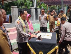 Polres Bondowoso Memberikan Bantuan Sumur Bor dan Salurkan Paket Sembako di Lokasi Rawan Kekeringan
