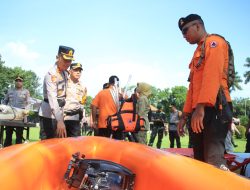 Polres Bondowoso bersama BPBD Gelar Apel Kesiap Siagaan Tanggap Bencana Hidrometeorologi